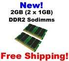 New 2GB 2x1GB RAM Memory DDR2 Dell Latitude D410