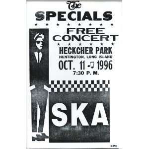  Ska Free Concert 14 X 22 Vintage Style Concert Poster 