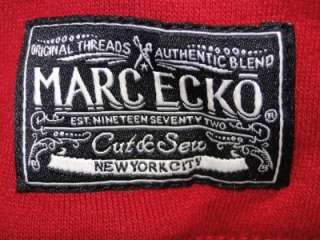 59 MARC ECKO Cut & Sew VARSITY Pullover HOODY 2XL  