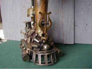 Brass and Metal Train Engine Sculpture by Sonny Dalton  