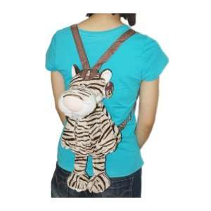   : 21 Soft Plush Stuffed Animal Little Backpack tiger: Toys & Games