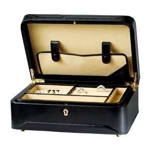   Travel Jewelry Box w Expandable Pocket & Ring Slots