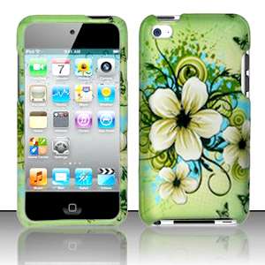 SnapOn Cover Case 4 Apple IPOD TOUCH 4th HAWAII FLOWER  
