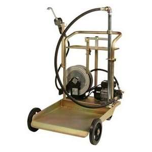  Electric Oil Transfer Cart   55 Gallon Drums W/25 Reel 
