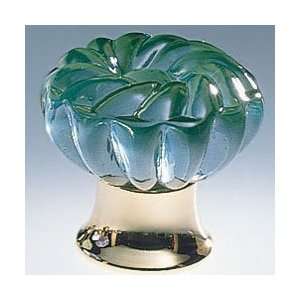  Omnia 4341/30CJA3 Rose Glass Knob Knob   Clear Jade 