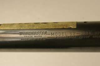 WINCHESTER 52 C TARGET BARREL RIFLE 22 LONG GUNSMITH  