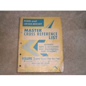   mercury Master Cross Reference List 1966 1970 ford motor co. Books