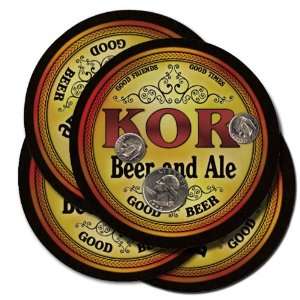  KOR Family Name Beer & Ale Coasters 