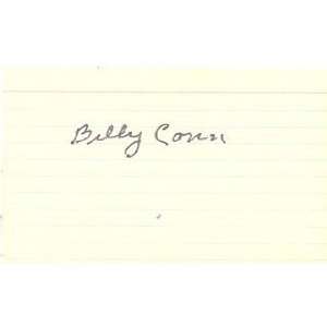  Billy Conn Autographed / Signed Postcard (James Spence 