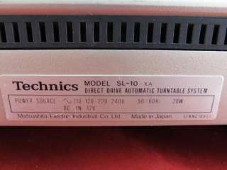 You are viewing a used Technics SL 10 Direct Drive Automatic Turntable