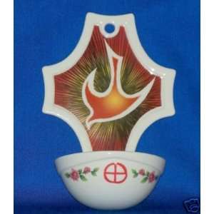  DOVE HOLY WATER FONT 7 1/4 X 4 7/8 CONFIRMATION GIFT 