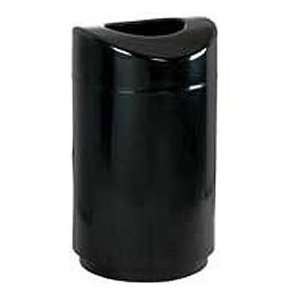   Open Top Receptacle, Black, 30 Gal., 20Dia X 35.5H: Home & Kitchen