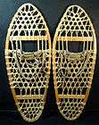 Vintage Vermont Tubbs Snowshoes Rare Brown Leather Bear Paw 13 X 33 S4 