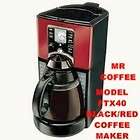 Mr. Coffee FTX49 12 Cup Programmable Coffeemaker Black/Red L@@K