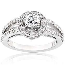 14k White Gold 1ct TDW Round Diamond Wedding Ring (G H, I1 I2 