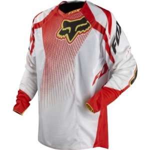  Fox Racing Platinum A1 Race Jersey White/Red S Automotive
