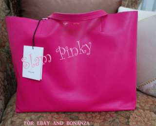 100% Auth Celine 2012 Resort Pink Horizontal Leather Cabas Luggage 