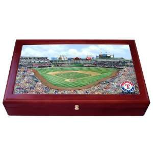  Texas Rangers Ameriquest Field Stadium Colorprint Desk Box 