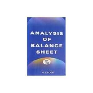 Analysis of Balance Sheet (9788186141045) Books