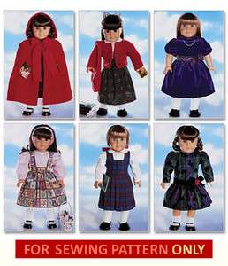 DOLL CLOTHES PATTERN FITS AMERICAN GIRL SAMANTHA~MOLLY!  
