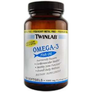  Twinlab Omega 3 Fish Oil   100 Softgels Health & Personal 