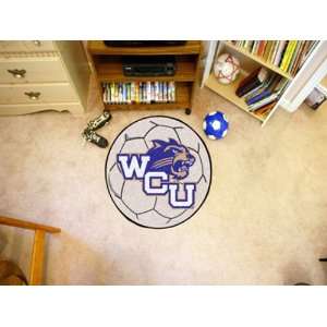  Western Carolina University Round Soccer Ball Rug Round 2 