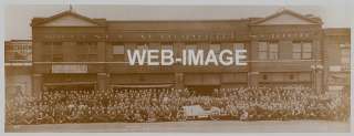 1917 MECHANIC SCHOOL PANORAMIC PHOTO INDY 500 CAR CIGAR  