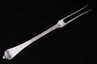 LOVELY Antique Danish Silver Cold Meat Fork   KN  