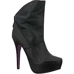   Womens Sheryl B02 Black Platform Ankle Boots  