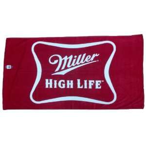  Miller High Life Beach Towel   Red