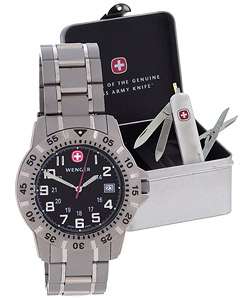 Wenger Swiss Army Knife and Titanium Watch Gift Set  