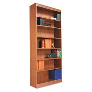   Corner Bookcase, Finished Back, Wood Veneer, 2 Shelf, 36x12x30, Cherry