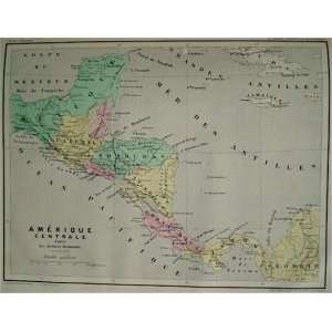  La Brugere Map of Central America (1877)