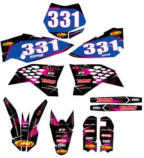 Full pink barbed graphic kit for KTM 65 2009 to present  