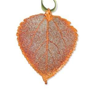  Iridescent Copper Dipped Aspen Decorative Leaf: Jewelry