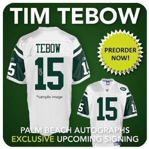  Tim Tebow Signed Uniform   PRE ORDER New York Jets White 