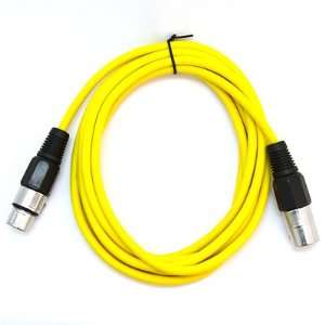  SEISMIC AUDIO   SAXLX 10   Yellow 10 XLR Patch Cable Musical 