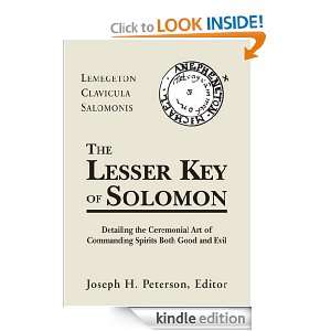 The Lesser Key of Solomon: Joseph H. Peterson:  Kindle 