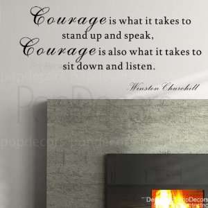   to stand up and speak Winstion Churchill words decals