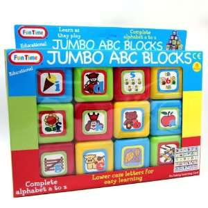  Fun Time 799 Jumbo ABC Plastic Blocks Toys & Games