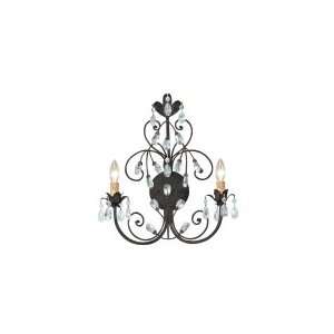  Victoria Collection Dark Rust Two Light Wall Sconce: Home 