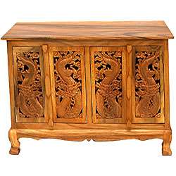 Thai Dragons Storage Cabinet/ Sideboard Buffet  Overstock