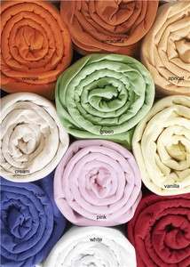1000TC DEEP POCKET FITTED SHEET 24 SOLID ALL SIZES & COLORS  