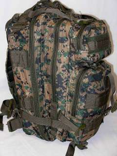   Assault Molle Military Medium Backpack Digital Woodland Camo NEW