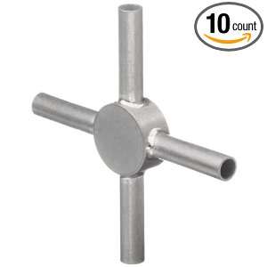 STC 06/4 Stainless Steel Hypodermic Tubing Connector , 6 Gauge, 4 Way 