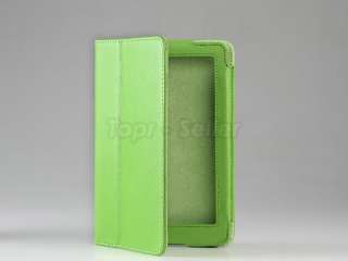 green  kindle fire tablet ebook pu leather cover case