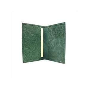   Forest Green Goat Leather Business Card Case: Office Products