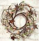 Candle Ring~Pips & Rusty Tin Stars~Fall Mix~