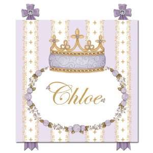  Posh Princess Crown Name Plaque Lovely Lavender