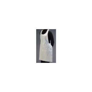  AmerCare Disposable Poly White Apron, 28 X 46, Case of 